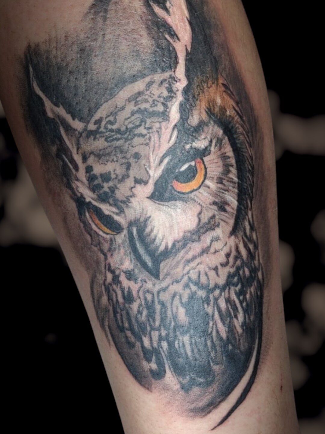 Owl tattoo realistic